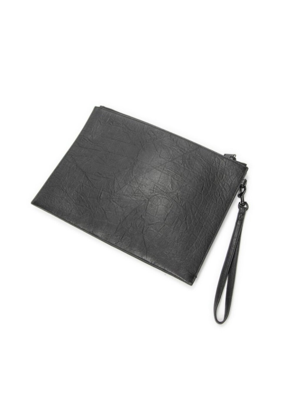 Saint Laurent Tablet Clutch Gray Croco Embossed Leather - Picture 2 of 6